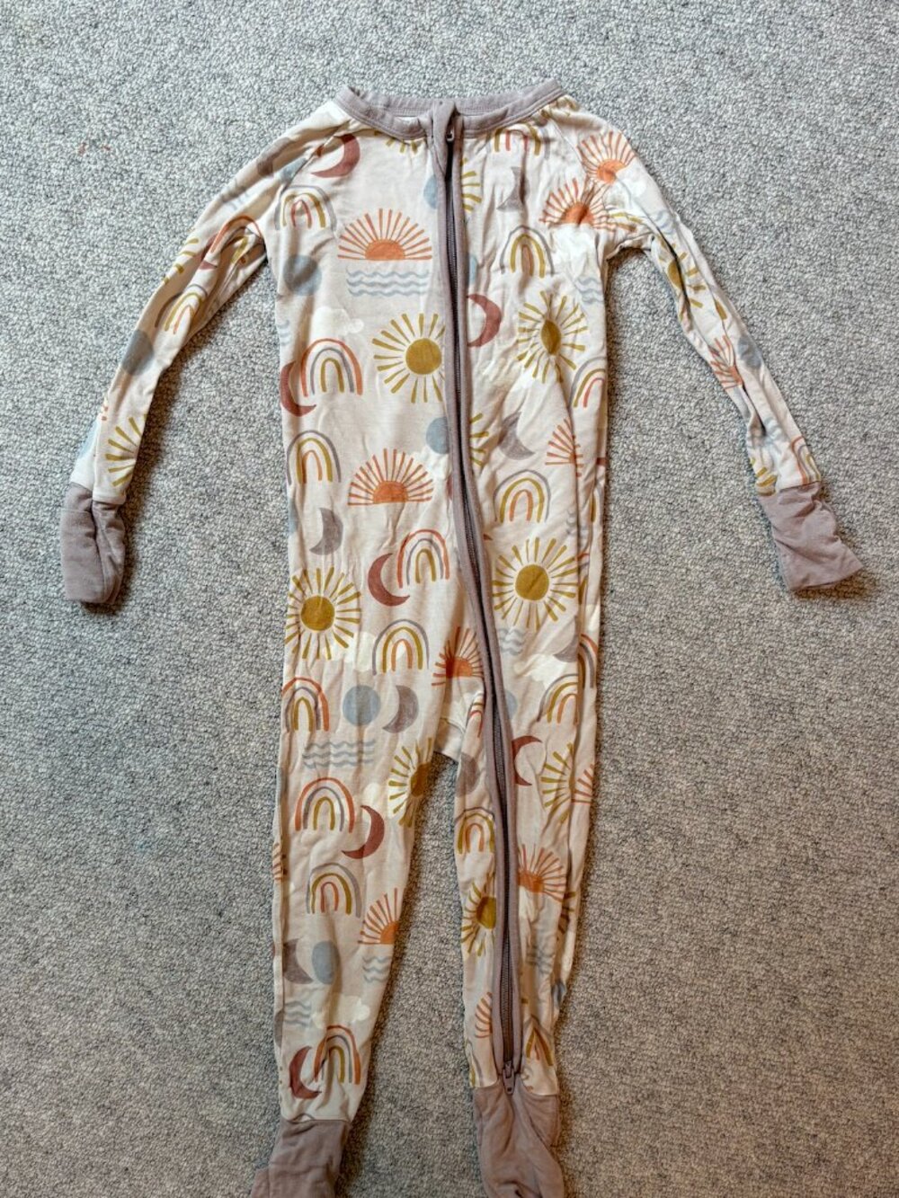 Little Sleepies Celestial Sun & Rainbow Zippy (12-18 Months)